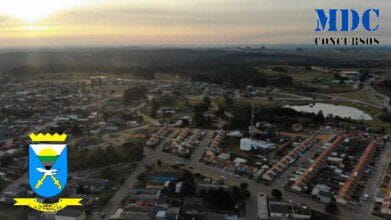 Vista aéria da cidade de Candiota