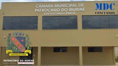 Câmara Municipal de Patrocínio do Muriaé abre concurso público; salário de até 3,5 mil