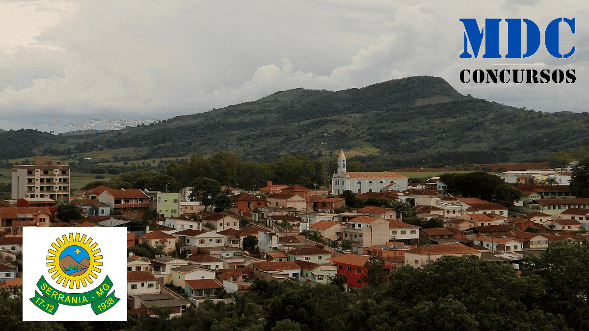 Concurso Serrania - MG: vista aérea da cidade