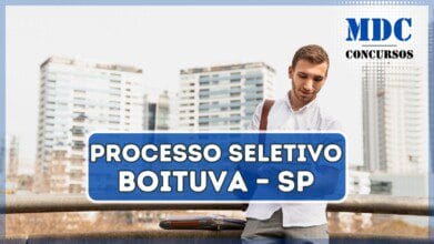 Processos Seletivos 2 Plano médio de estudante universitário com fundo de cidade | Processo Seletivo Boituva – SP