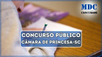 Concurso Câmara de PrincesaSC oferece salários de até R$ 3,5 mil