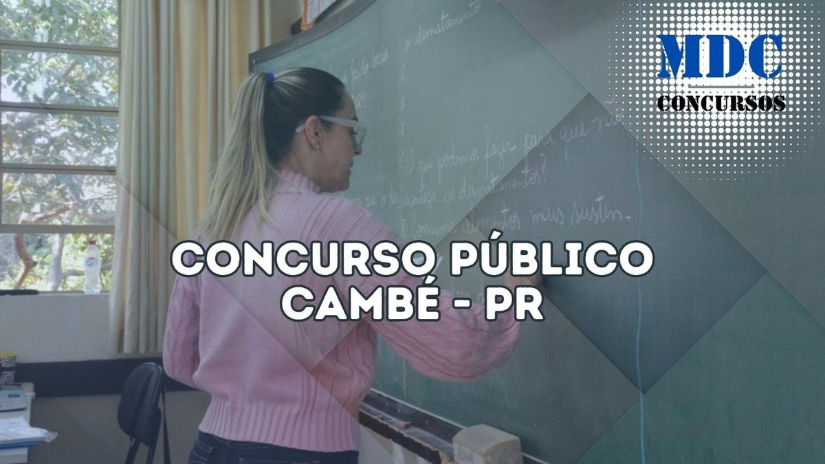 Concurso Público em Cambé PR oferece vagas e remuneração de até R$ 2,7 mil