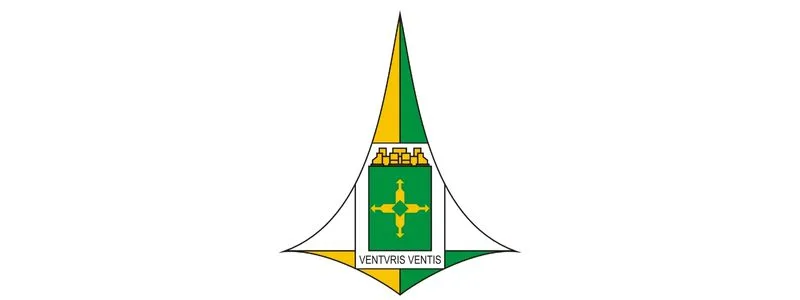 SEEDF lança Processo Seletivo c/ salários de até R$ 6.427,71 1 SEEDF: Brasão do Distrito Federal em formato triangular com cores verde, amarelo e branco, contendo cruz estilizada e a inscrição Venturis Ventis.