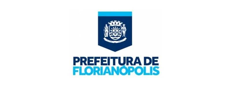 Educação de Florianópolis abre vagas de até R$ 5.750,45 em processo seletivo 1 Logotipo da Prefeitura de Florianópolis com brasão azul centralizado acima do nome em letras maiúsculas.