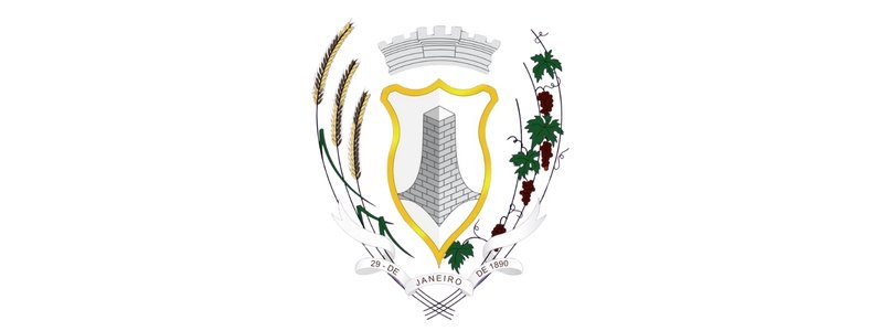 Concurso Câmara de Piraquara/PR: 56 vagas de até R$ 4,2 mil 1 Brasão do município de Piraquara-PR com torre central, ramos de trigo e uva nas laterais e inscrição da data 29 de janeiro de 1890