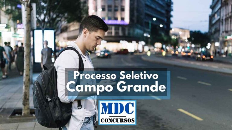 Campo Grande MS abre 188 vagas com salário de até R$ 4 mil