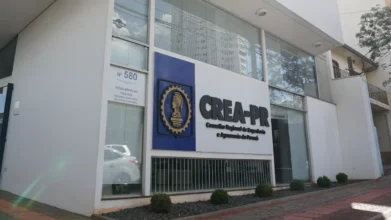 Concurso CREA PR: fachada da sede do Conselho Regional de Engenharia e Agronomia do Paraná