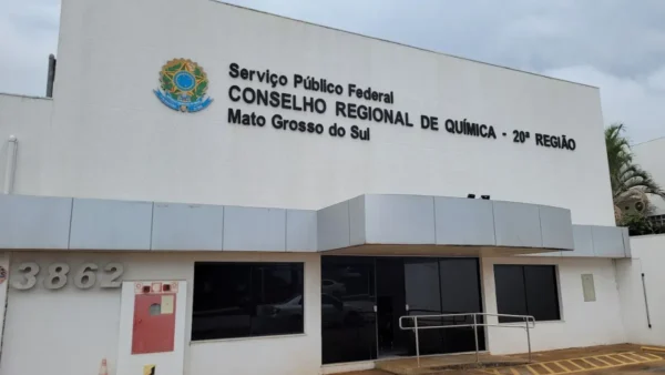 Fachada do Conselho Regional de Química 20ª Região, órgão do concurso CRQ MS