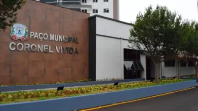 Prédio do Paço Municipal, sede da prefeitura, alvo do concurso Coronel Vivida PR