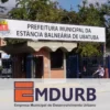 Fachada de acesso principal para o concurso EMDURB Ubatuba SP