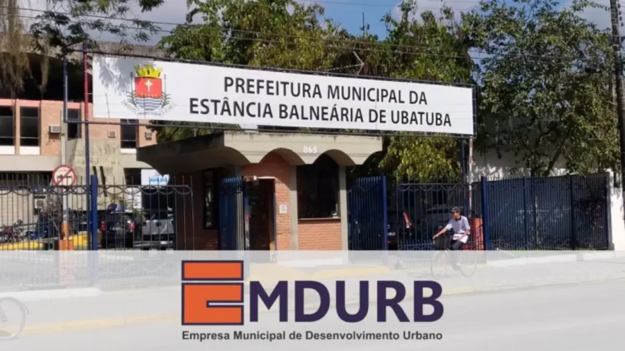 Fachada de acesso principal para o concurso EMDURB Ubatuba SP