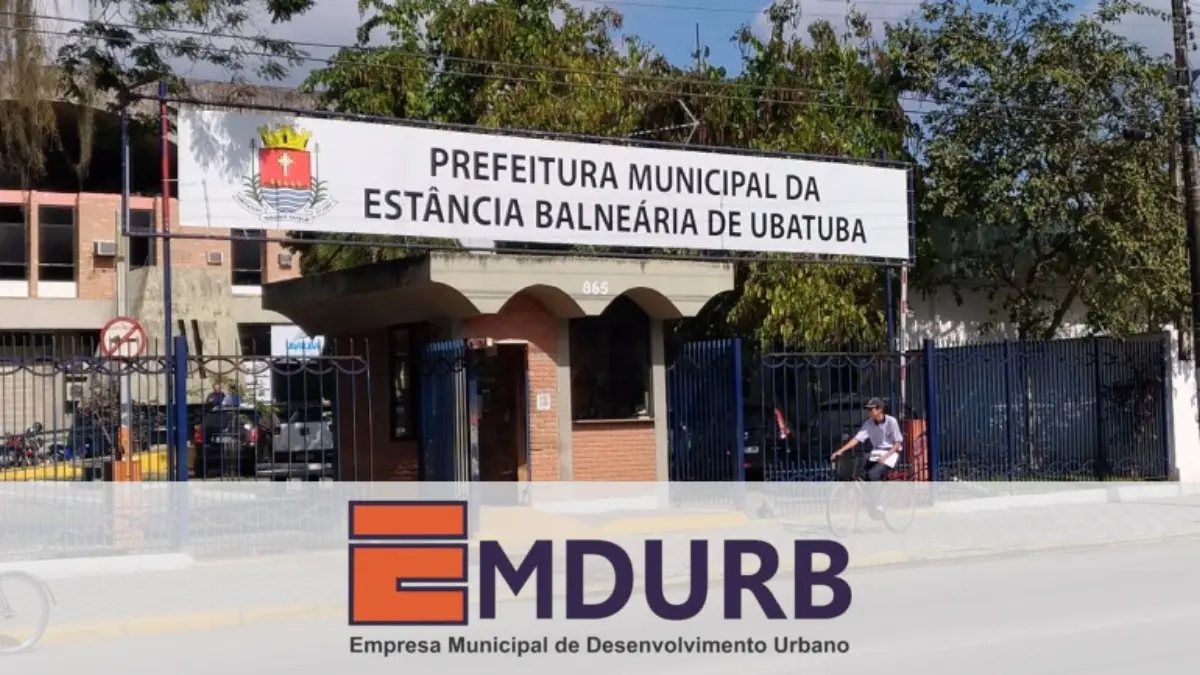 Fachada de acesso principal para o concurso EMDURB Ubatuba SP