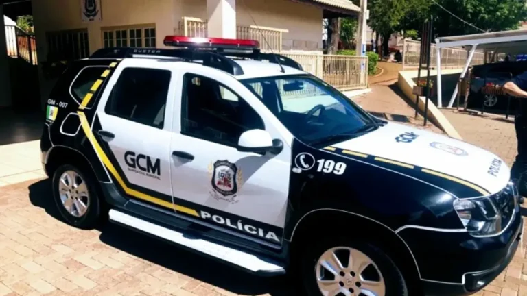 Viatura da Guarda Civil Municipal com logotipo GCM e número 199 no concurso GCM São Manuel SP