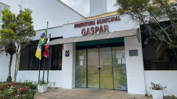 Concurso Gaspar SC 2026 na sede da Prefeitura Municipal de Gaspar