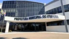 Fachada da Prefeitura Municipal de Itupeva com letreiro em destaque, sede do concurso Itupeva SP