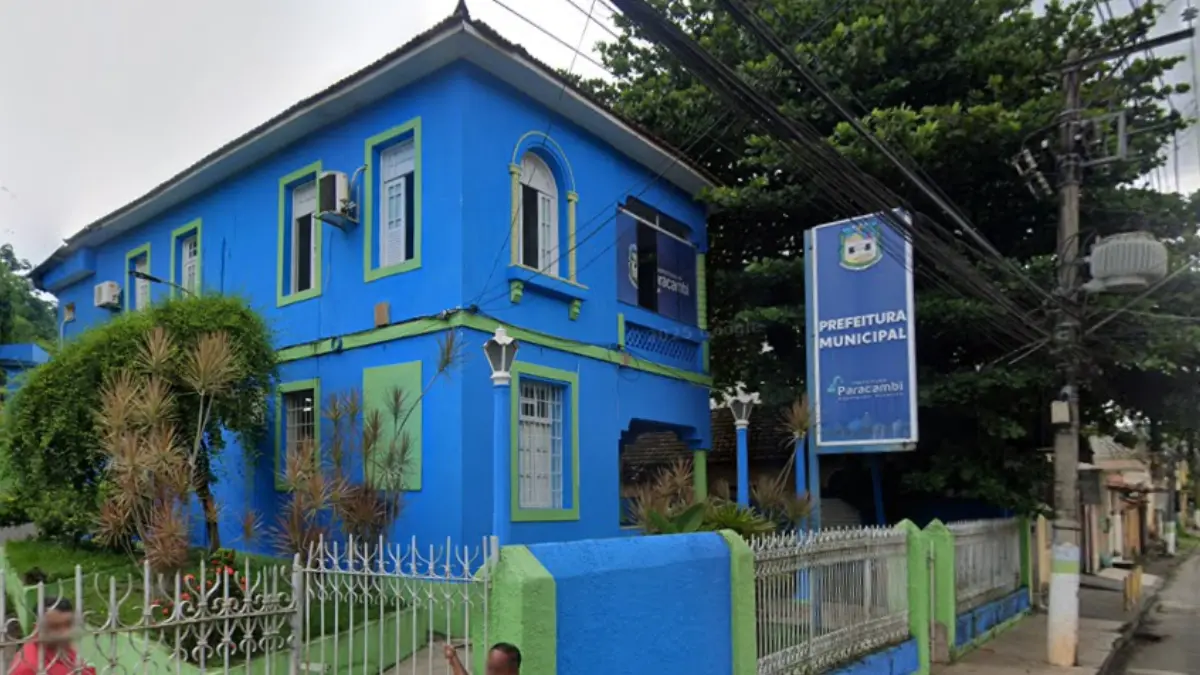 Concurso Paracambi RJ 2026: sede da Prefeitura Municipal de Paracambi no centro da cidade