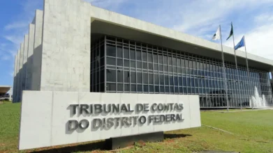 Fachada do prédio do Tribunal de Contas do DF, sede do concurso TCDF