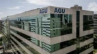 Fachada do prédio da AGU em Brasília ilustrando o estágio AGU com vagas para pós-graduação em Direito