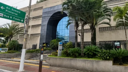Fachada do Memorial da América Latina em São Paulo, próxima ao local do estágio IMESC SP