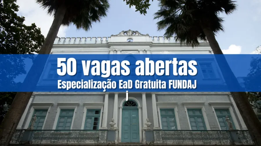 Sede da FUNDAJ em Recife com destaque para especialização EaD gratuita com 50 vagas abertas