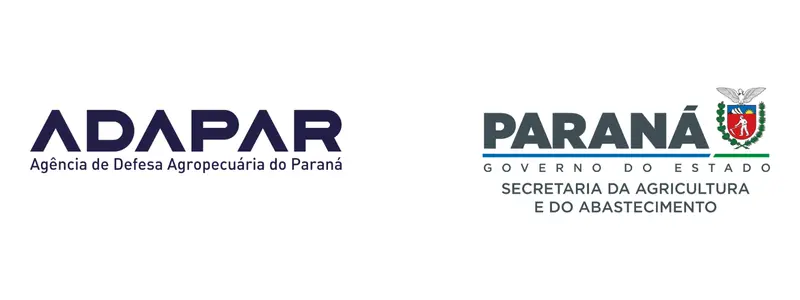 ADAPAR lança concurso com 57 vagas de até R$ 8.463,20 p/ NM e NS 1 Logos da ADAPAR e do Governo do Paraná, Secretaria da Agricultura e do Abastecimento.