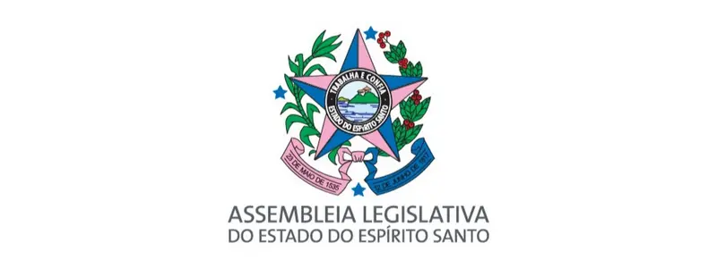 ALES abre concurso com 35 vagas imediatas de até R$ 9.360,43 1 Brasão da Assembleia Legislativa do Estado do Espírito Santo - ALES com estrela, ramos e faixa colorida.