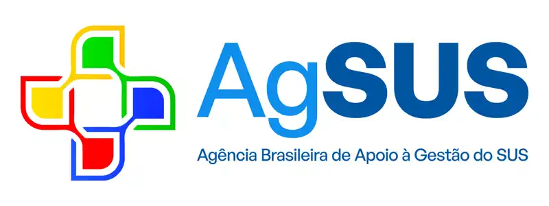 AgSUS abre processo seletivo com 179 vagas de até R$ 5 mil 1 Logotipo da AgSUS com símbolo em forma de cruz colorida e o texto Agência Brasileira de Apoio à Gestão do SUS