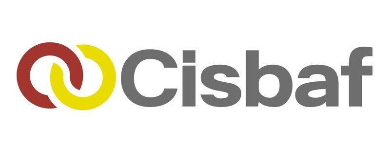 CISBAF abre processo seletivo c/ salários de até R$ 3.238,64 1 Logotipo do CISBAF com dois arcos entrelaçados nas cores vermelho e amarelo seguidos do nome em cinza.