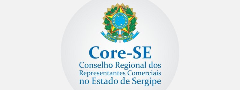 CORE-SE abre concurso público com 131 vagas de até R$ 4 mil 1 Logotipo do CORE-SE com o brasão da República do Brasil e o texto Conselho Regional dos Representantes Comerciais no Estado de Sergipe