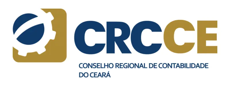 CRC CE abre concurso com 144 vagas e salários de até R$ 5.762,31 1 Logotipo do CRC CE com símbolo de engrenagem estilizada à esquerda e o texto “CRC CE Conselho Regional de Contabilidade do Ceará” à direita