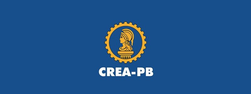 CREA-PB abre concurso com 120 vagas de até R$ 11.382,08 1 Logo do CREA-PB em fundo azul com engrenagem amarela e figura feminina no centro, acompanhado do texto CREA-PB em branco.