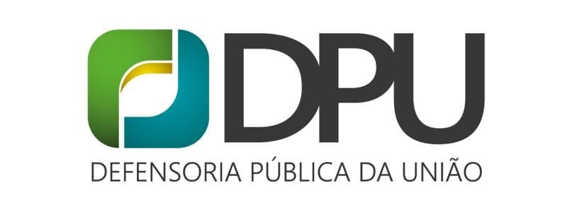 DPU-ES oferece vagas no Programa de Residência Jurídica 1 Logotipo da Defensoria Pública da União com símbolo gráfico em verde, azul e amarelo ao lado da sigla DPU e do nome completo por extenso.