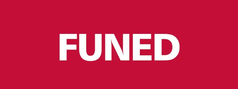FUNED/MG lança processo seletivo com salários de até R$ 3.989,11 1 Logotipo da FUNED com a palavra FUNED em letras brancas sobre fundo vermelho.
