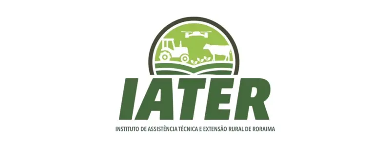 IATER/RR abre processo seletivo com 80 vagas de até R$ 7.961,55 1 Logomarca do IATER com ícone circular verde mostrando trator, drone, plantação e gado, acompanhada do nome IATER e da identificação como Instituto de Assistência Técnica e Extensão Rural de Roraima.