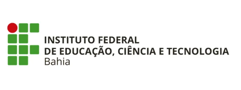 Logotipo do Instituto Federal de Educação, Ciência e Tecnologia da Bahia - IFBA com elementos gráficos em verde e um círculo vermelho à esquerda.