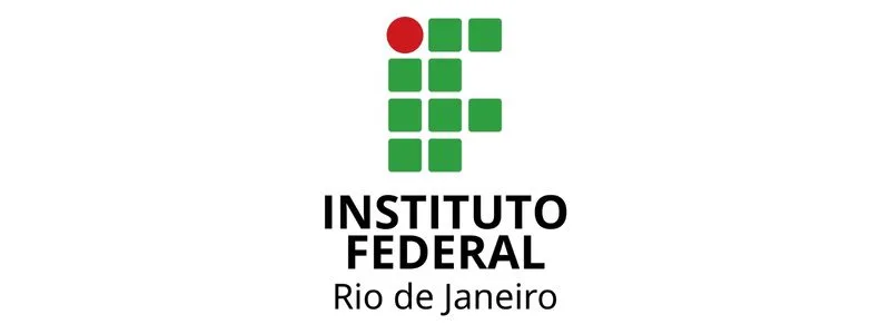 Logotipo do Instituto Federal do Rio de Janeiro - IFRJ com blocos verdes formando a letra "I" e um círculo vermelho no topo esquerdo.