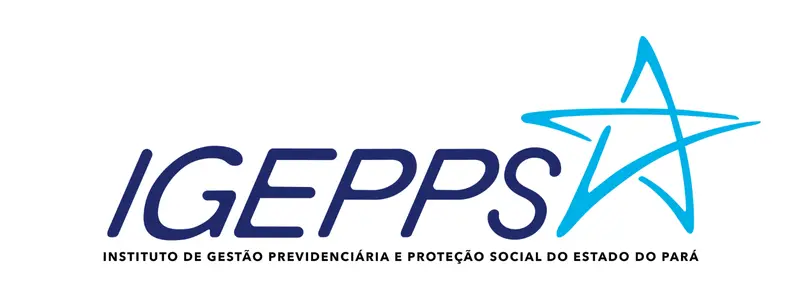 Logotipo do IGEPPS com o nome institucional e uma estrela azul estilizada à direita