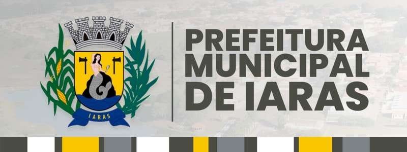 Concurso Iaras/SP: 22 vagas e salários de até R$ 12.262,95 1 Brasão do município de Iaras ao lado do texto "Prefeitura Municipal de Iaras" em letras maiúsculas.