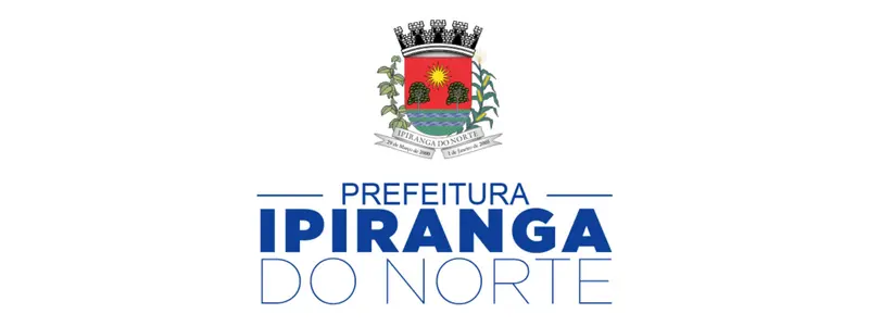 Ipiranga do Norte-MT abre 19 vagas de até R$ 5,6 mil em Processo Seletivo 1 Logotipo da Prefeitura de Ipiranga do Norte com brasão central e texto em azul abaixo.