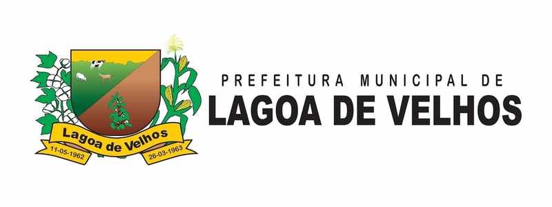 Lagoa de Velhos abre seleção com salários de até R$ 3,6 mil 1 Logotipo da Prefeitura Municipal de Lagoa de Velhos com brasão ao lado esquerdo e texto em letras maiúsculas à direita.