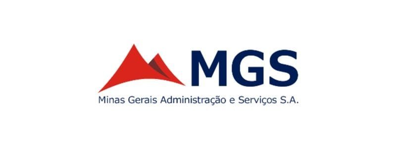 MGS ES abre processo seletivo para Assistente Administrativo 1 Logotipo da MGS com símbolo em forma de montanha vermelha à esquerda e o texto "MGS Minas Gerais Administração e Serviços S.A." à direita