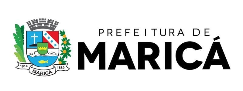 Maricá/RJ abre seleção com 168 vagas de até R$ 3.611,08 1 Logotipo da Prefeitura de Maricá com brasão à esquerda e o texto “Prefeitura de Maricá” em letras maiúsculas à direita.