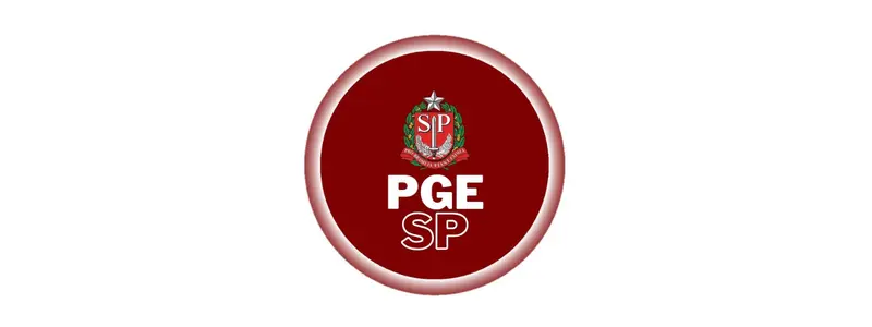 PGE/SP lança Programa de Residência Jurídica com 100 vagas imediatas 1 Logotipo da PGE/SP em círculo vermelho com brasão do estado de São Paulo ao centro sobre fundo claro