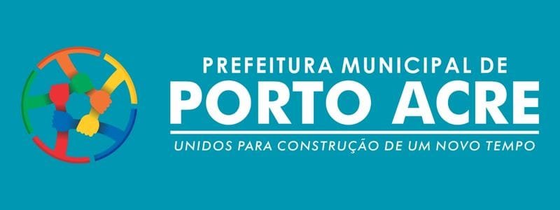 Porto Acre abre processo seletivo com 11 vagas na Educação 1 Logo da Prefeitura Municipal de Porto Acre com o slogan "Unidos para construção de um novo tempo" e ícone colorido representando união.