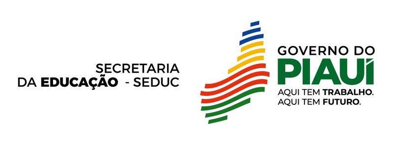 SEDUC Piauí lança seleção com salários de até R$ 3,7 mil 1 Logos da SEDUC e do Governo do Piauí com slogan “Aqui tem trabalho. Aqui tem futuro” ao lado de ilustração colorida do mapa do estado