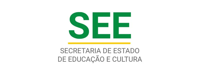 Logo da Secretaria de Estado de Educação e Cultura (SEE Acre) com as iniciais “SEE” em verde e texto em cinza abaixo sobre fundo branco