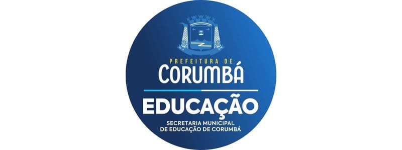 SEMED Corumbá abre processo seletivo c/ 19 vagas imediatas 1 Logotipo circular azul da Prefeitura de Corumbá com o brasão na parte superior e os textos Prefeitura de Corumbá e Educação Secretaria Municipal de Educação de Corumbá - SEMED.