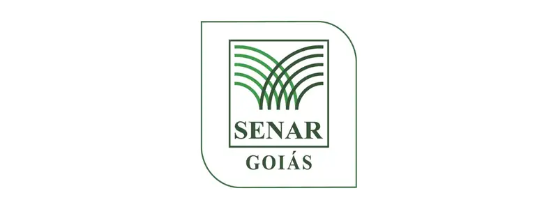 Senar GO abre processo seletivo c/ salários de até R$ 5,2 mil 1 Logotipo do SENAR Goiás com desenho de linhas verdes estilizadas e o nome da instituição embaixo.