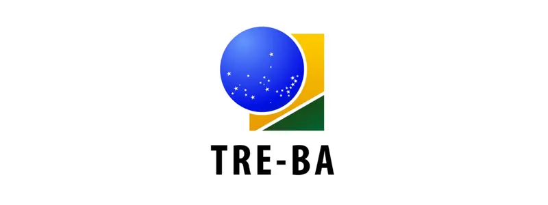 TRE-BA abre processo seletivo com 17 vagas imediatas para Estágio 1 Logotipo do TRE-BA com esfera azul estrelada sobre formas geométricas em amarelo e verde e a sigla TRE-BA abaixo