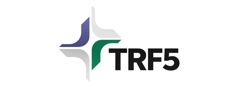 TRF5 abre 200 vagas em Programa de Residência Jurídica na Paraíba 1 Logotipo do TRF5 com símbolo geométrico nas cores azul, verde e cinza ao lado da sigla TRF5 em preto